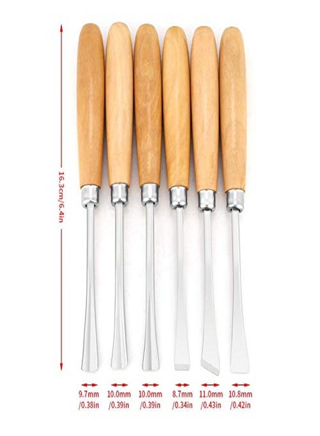 uptodateproducts مجموعة أدوات نحت الخشب اليدوية من Uptodateproducts، 6 قطع، أدوات يدوية احترافية لأعمال النجارة والنحت، إزميل حاد لأعمال النجارة للنجارين - Image 3